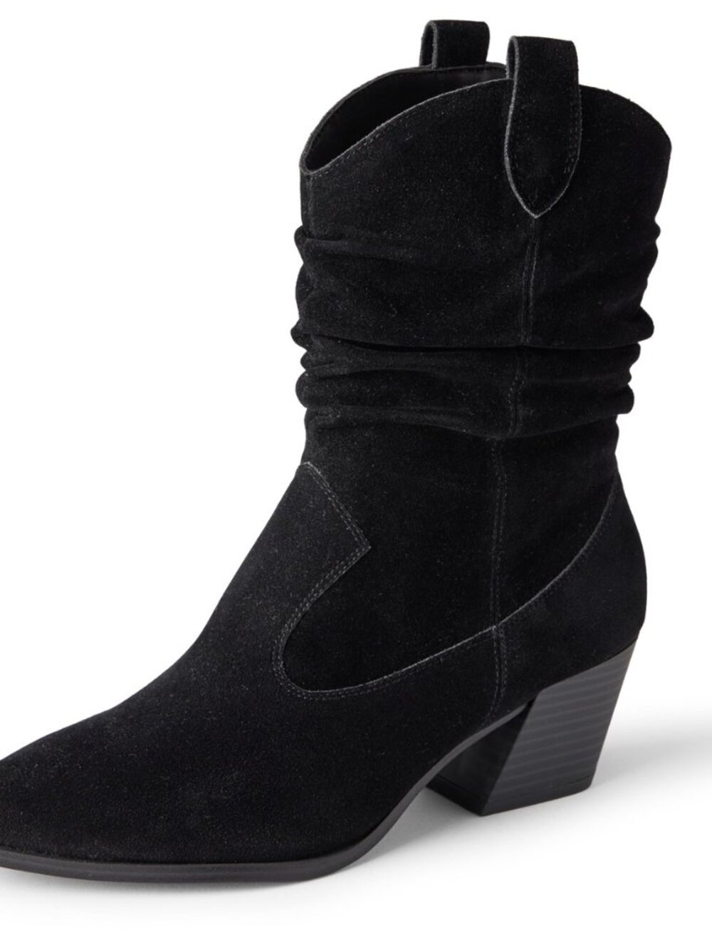 Women's Mid Calf Western Fashion Boots with Side Zip